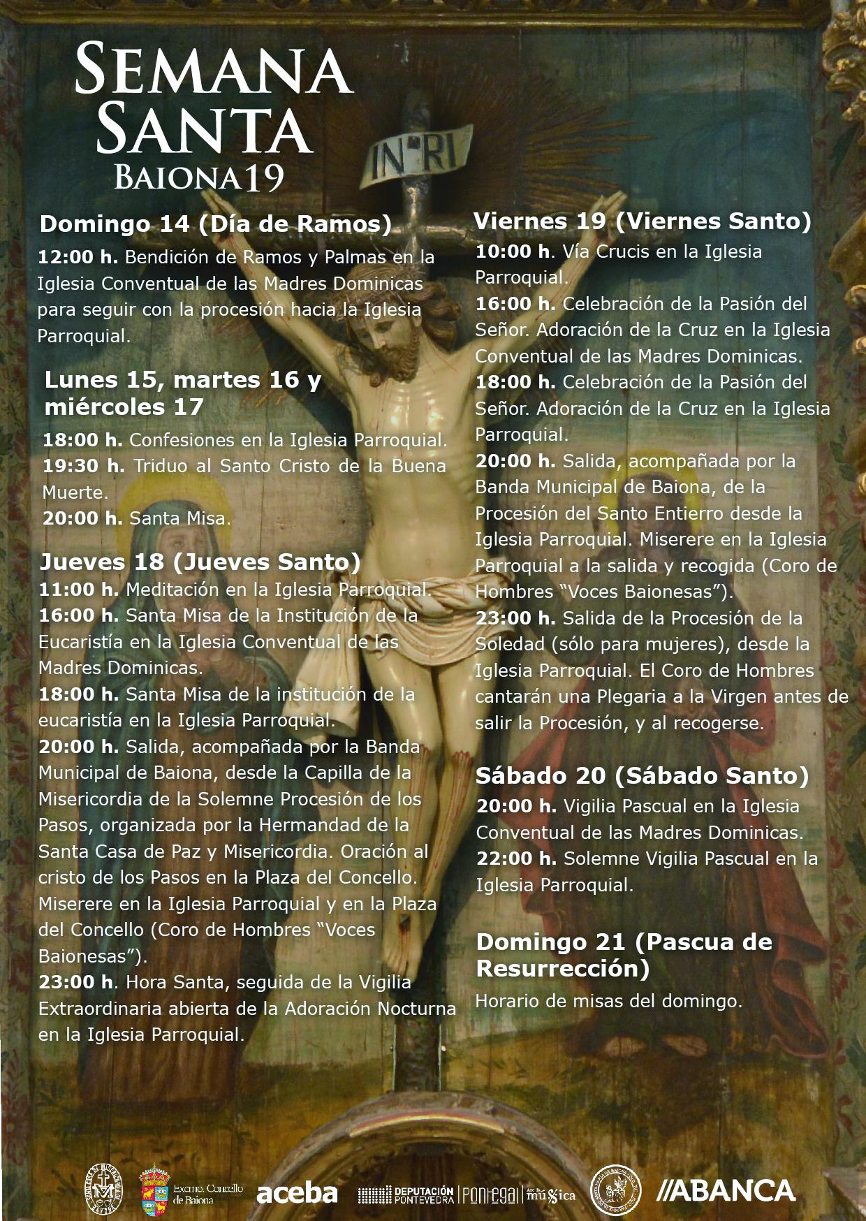 Semana Santa en Baiona 2019 Baiona / 
Bayona